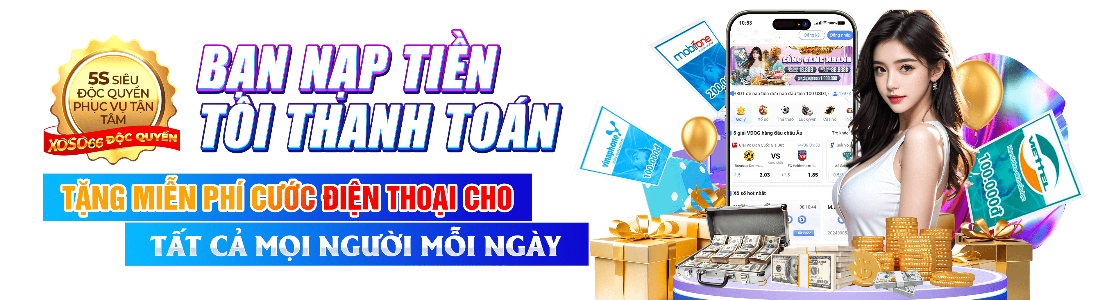 Hình ảnh quảng cáo của md88 hiển thị nền tảng và các lợi ích